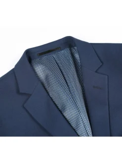 Men's Slim Fit Solid Stretch Suit