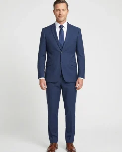 Men's Slim Fit Solid Stretch Suit