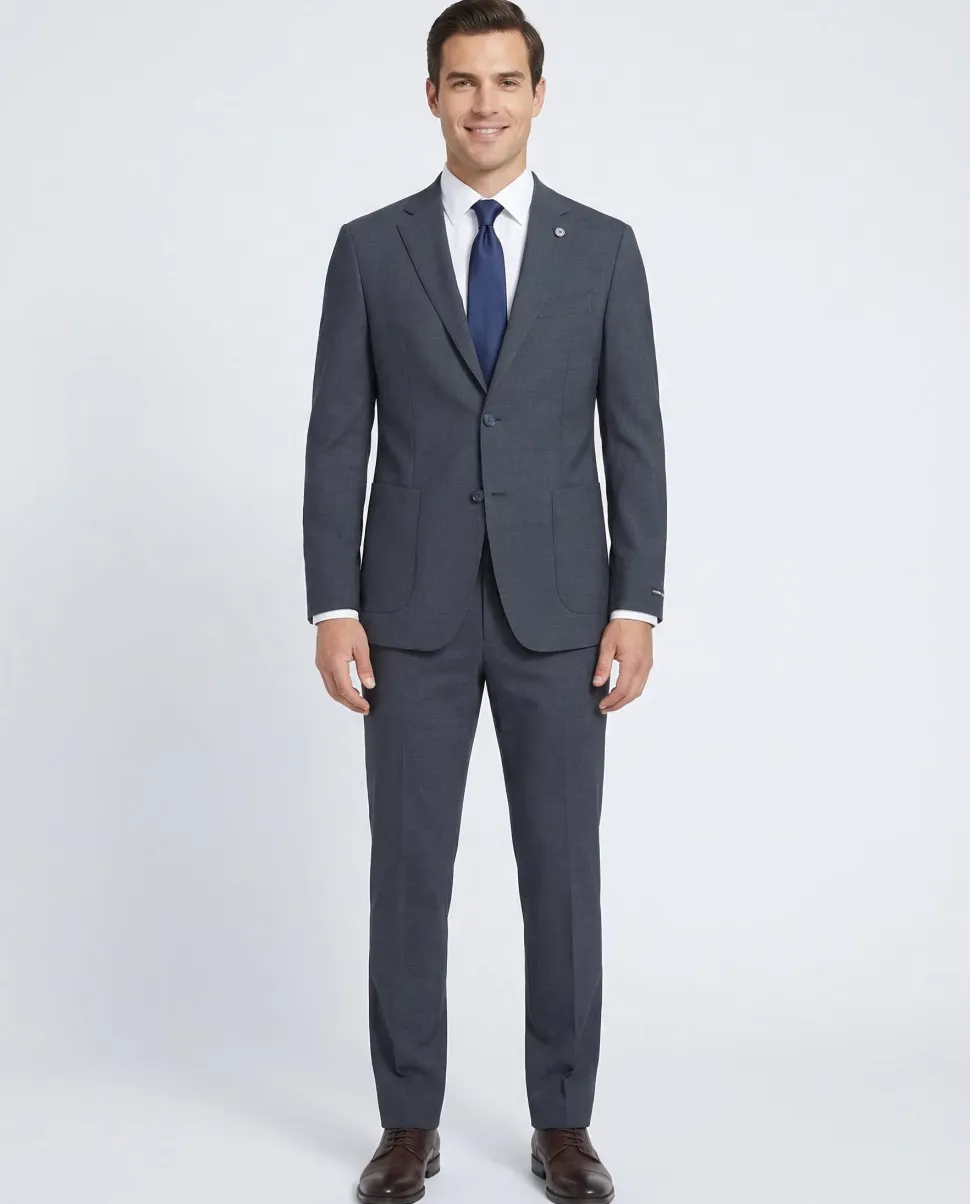 Men's Slim Fit Travel Suit Anti-Microbial/ Nature Stretch/ Wrinkle Resistant