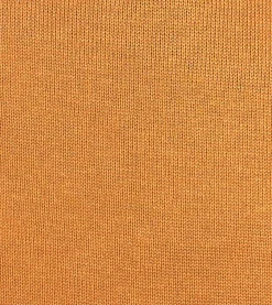 Men's Solid Copper Orange Pullover Cotton Blend Turtleneck Sweater