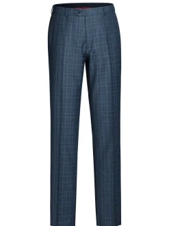 Men's Two Piece Classic Fit Windowpane Check Suit