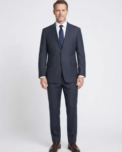 Men's Two Piece Classic Fit Wool Blend Suit