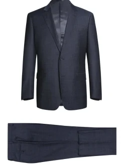 Men's Two Piece Classic Fit Wool Blend Suit