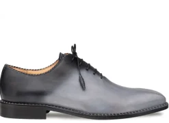 Mezlan Barbaro Two-Tone Grey Black Oxford Dress Shoes