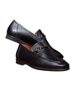 Mezlan Mens Black Slip-On Bit Loafer Leather Dress Shoes