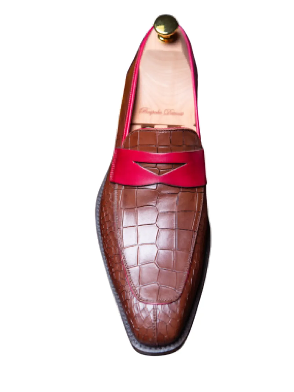 Mezlan Mens Cognac & Burgundy Leather Slip On Loafer Dress Shoes