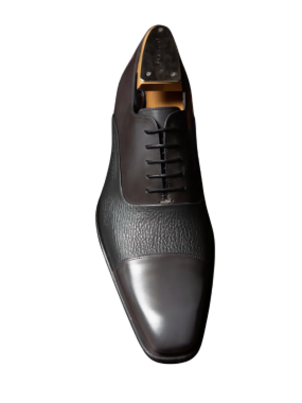 Mezlan Mens Gray Cap Toe Lace-up Oxford Leather Dress Shoes