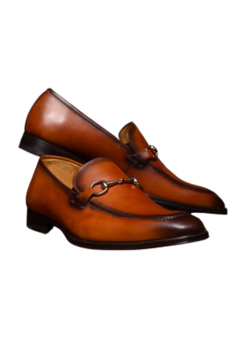 Mezlan Mens Whiskey Bit Loafer Leather Slip On Dress Shoes