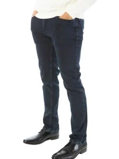 Montreux Mens Slim Fit Navy Blue 5 Pocket Stretch Jeans