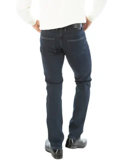 Montreux Mens Slim Fit Navy Blue 5 Pocket Stretch Jeans