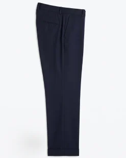 Montreux Mens Solid Navy Blue Slim Fit Unlined 4-way Stretch Suit