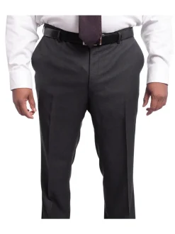 Napoli Classic Fit Charcoal Gray Birdseye Half Canvassed Marzotto Wool Suit