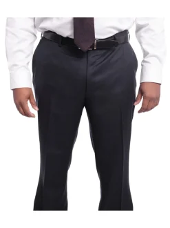 Napoli Classic Fit Navy Birdseye Two Button Half Canvassed Wool Suit