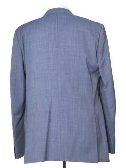 Napoli Mens 46L Blue V.B.C. 100% Wool Slim Fit 2 Piece Suit