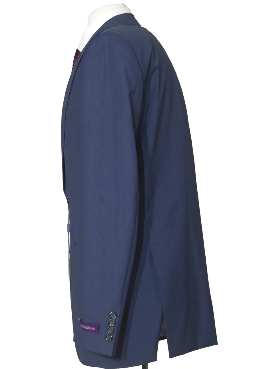 Napoli Mens 42L Blue 100% Wool Classic Fit 2 Piece Suit