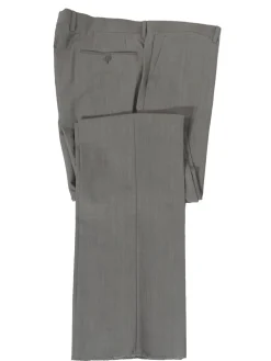 Napoli Mens Solid Gray 100% Wool Slim Fit 2 Piece Suit