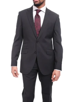 Napoli Slim Fit Subtle Navy Pinstripe Half Canvassed Marzotto Wool Suit