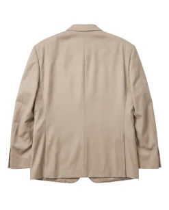 Prontomoda Tan Regular Fit Wool Notch Lapel 2 Button Suit
