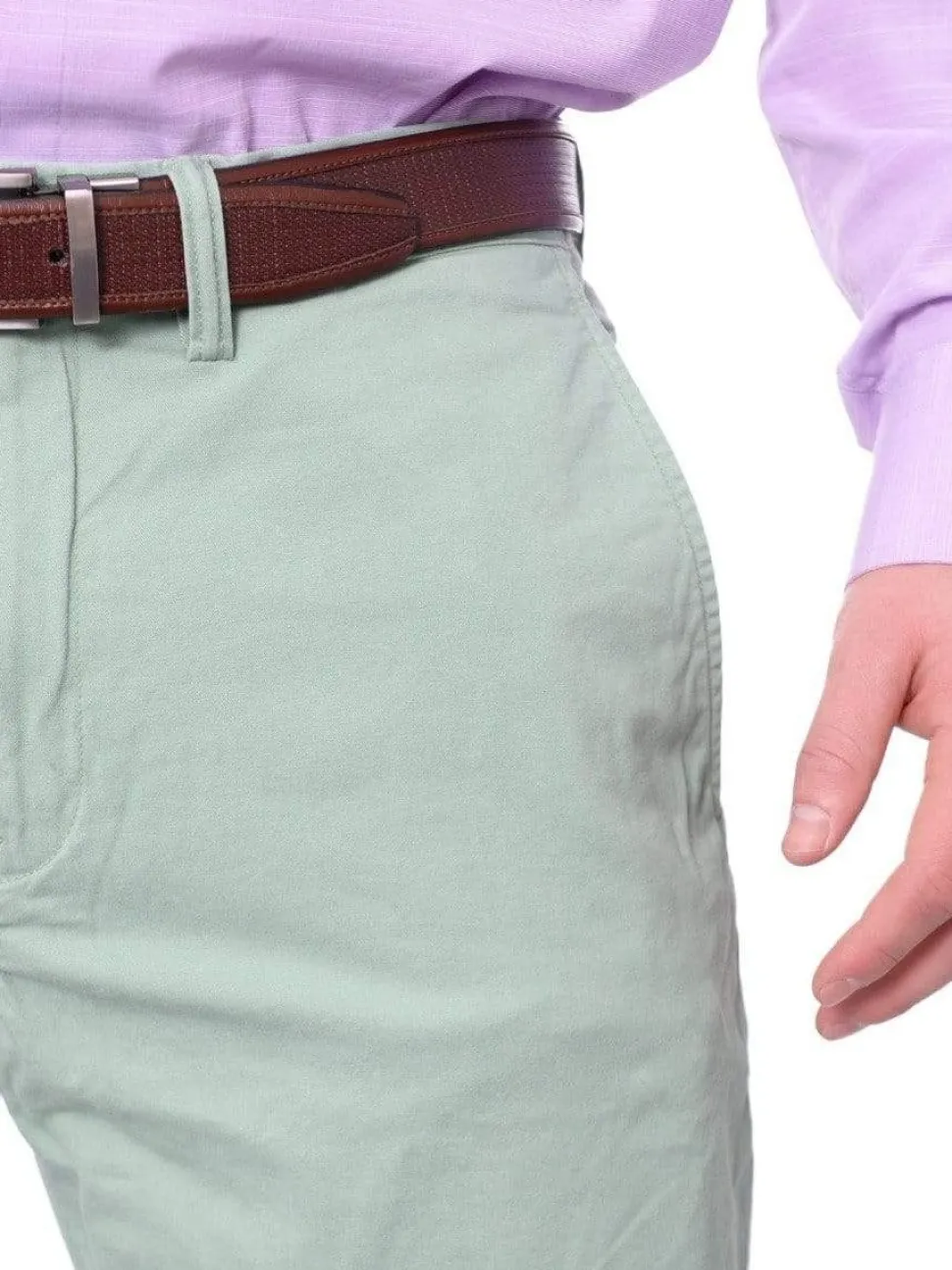 Ralph Lauren Mens Solid Green Washable Hemmed Regular Fit Chino Pants