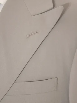 Ralph Lauren Purple Label Mens 40L Gray 100% Wool Double Breasted 2 Piece Suit