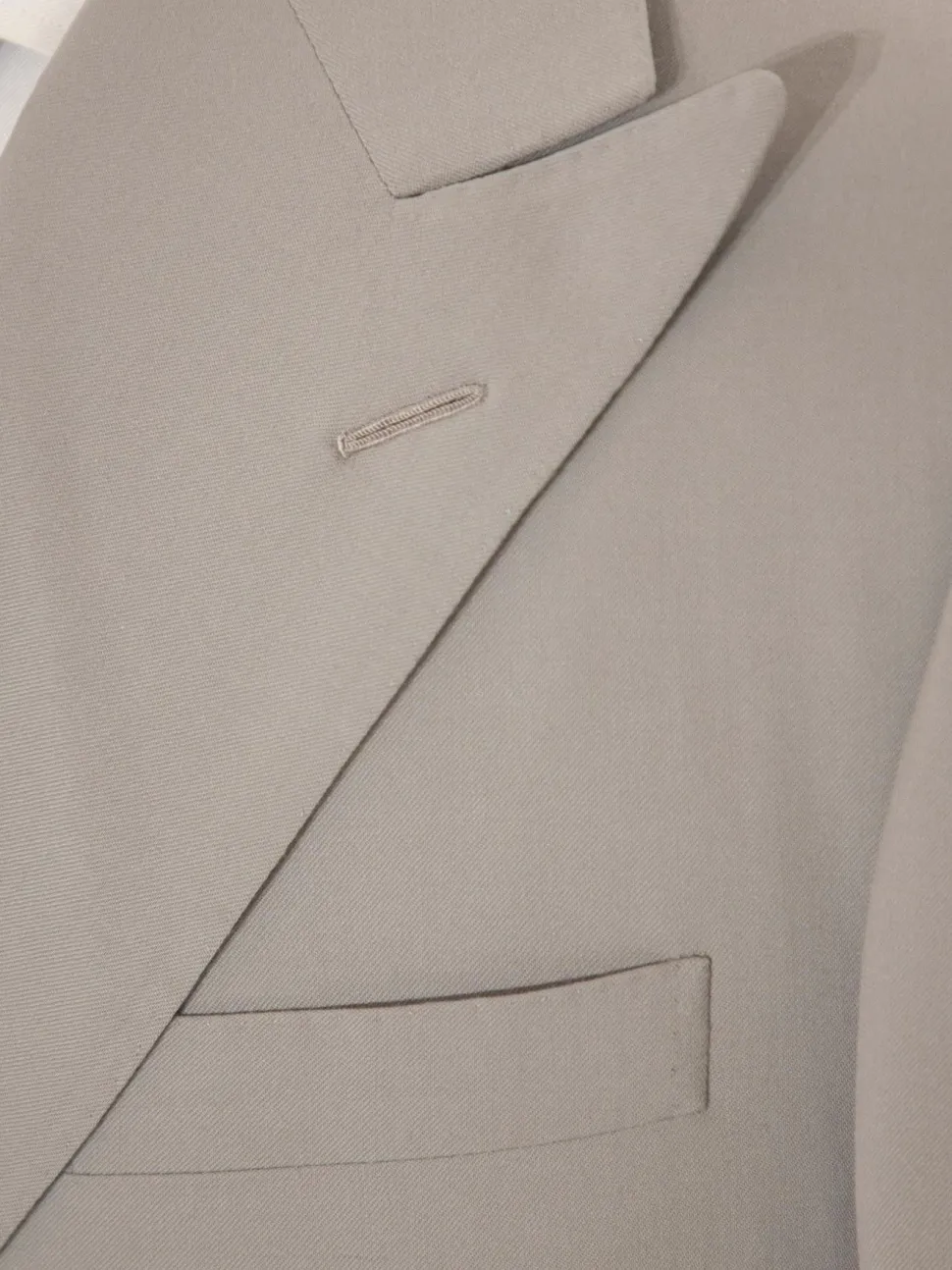 Ralph Lauren Purple Label Mens 40L Gray 100% Wool Double Breasted 2 Piece Suit
