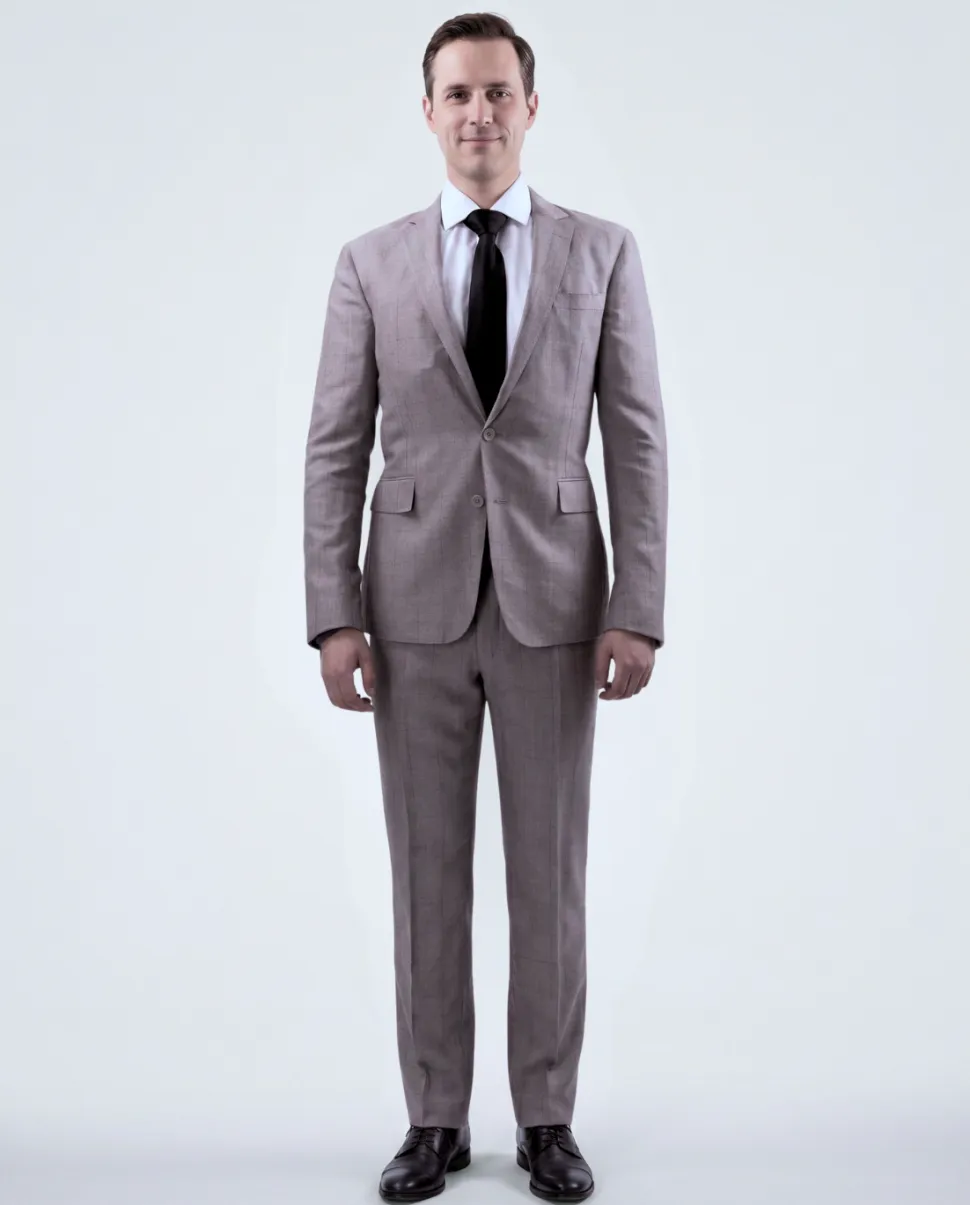 Ralph Lauren Purple Label Men's 38R Extra Slim Fit Gray Pure Cashmere 2 Piece Suit