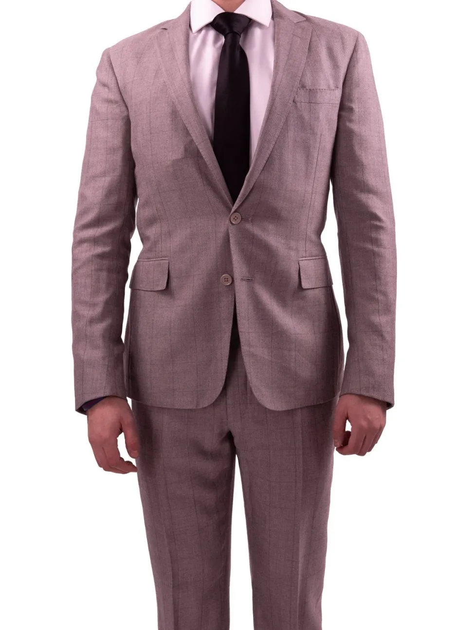 Ralph Lauren Purple Label Men's 38R Extra Slim Fit Gray Pure Cashmere 2 Piece Suit