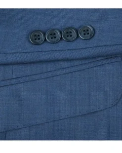 Raphael Blue Check Slim Fit Notch Lapel 2 Button Stretch Suit