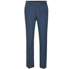 Raphael Blue Plaid Classic Fit Notch Lapel Two Button 3 Piece Suit