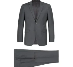 Raphael Men’s Classic Fit Charcoal Gray Notch Lapel Two Button Suit