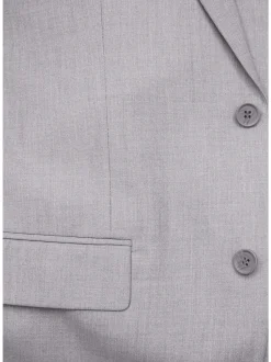 Raphael Men's Gray Regular Classic Fit Two Button Two Piece Suit