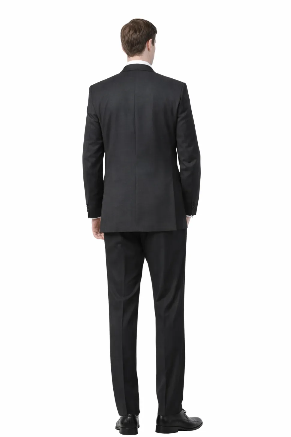 Raphael Men's Regular Classic Fit Charcoal Gray 2 Button Men's Suit