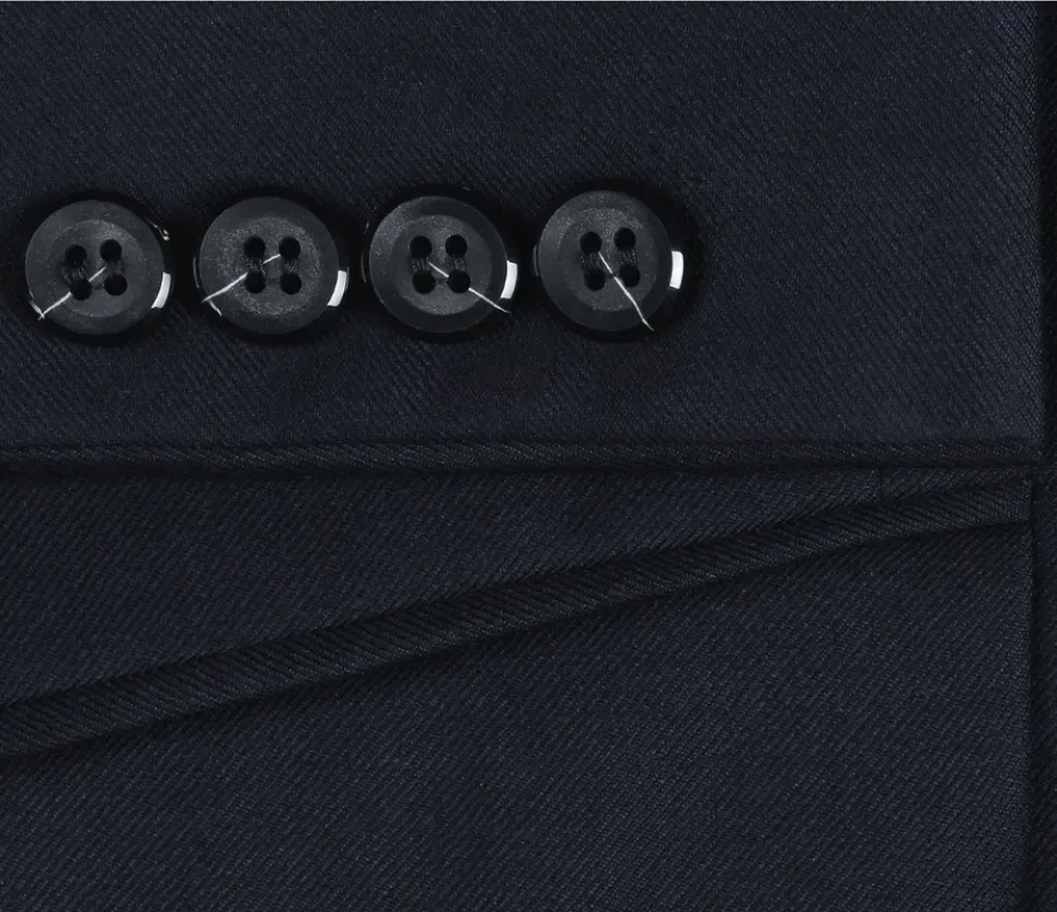 Raphael Men’s Slim Fit Notch Lapel Dark Navy Two Button Suit