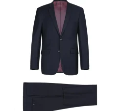 Raphael Men’s Slim Fit Notch Lapel Dark Navy Two Button Suit