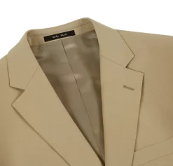 Raphael Men’s Slim Fit Tan Super 170’s Notch Lapel Wool Two Button Suit
