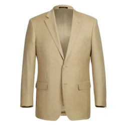 Raphael Men’s Slim Fit Tan Super 170’s Notch Lapel Wool Two Button Suit