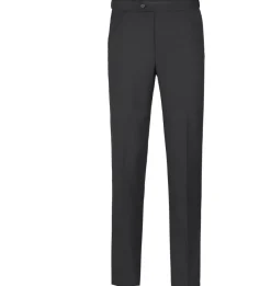 Raphael Mens Solid Black Classic Fit Tuxedo Pants
