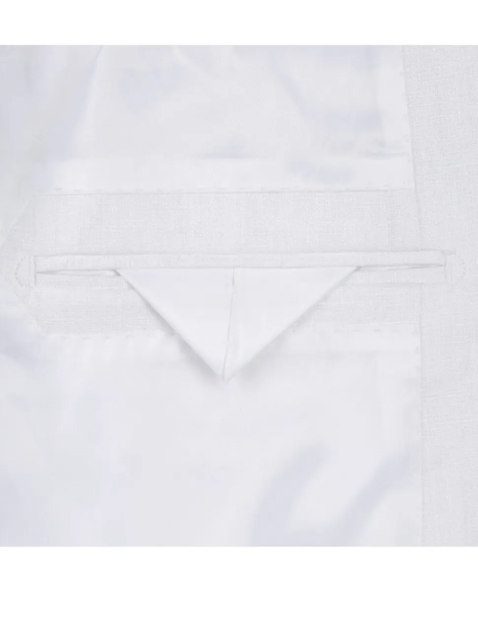 Raphael Mens Solid White Notch Lapel Classic Fit 100% Linen suit
