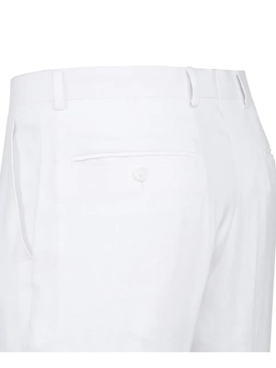 Raphael Mens Solid White Notch Lapel Classic Fit 100% Linen suit