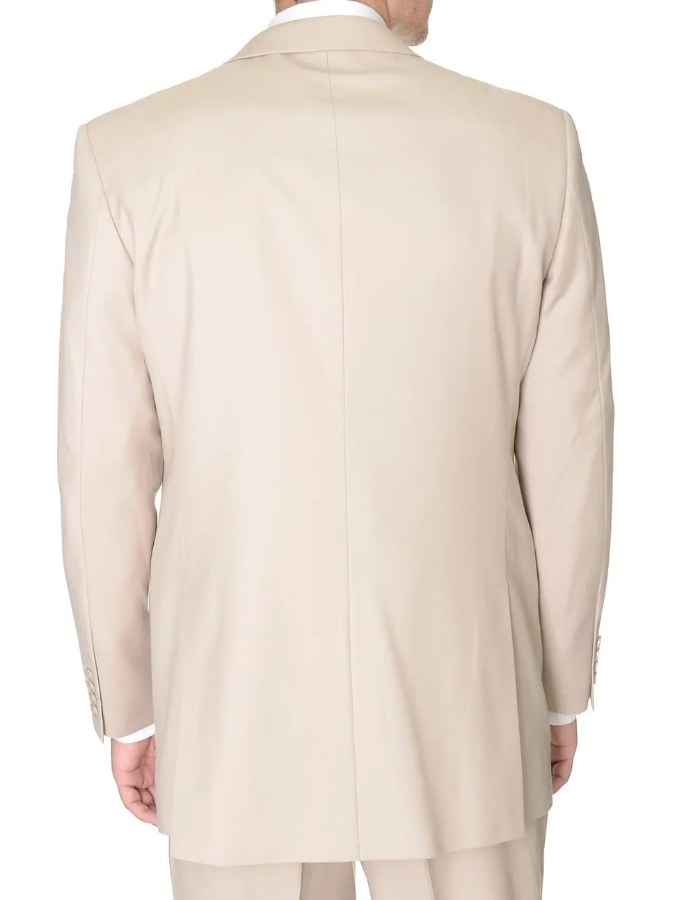 Raphael Mens Tan Light Brown Slim Fit Two Button Suit