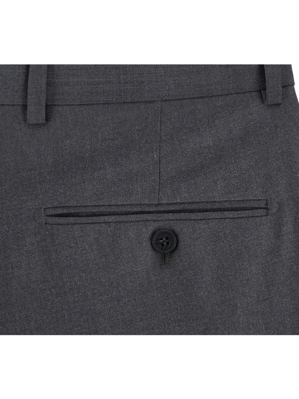 Raphael Men's Washable Flat Front Slim Fit Gray Dress Pants