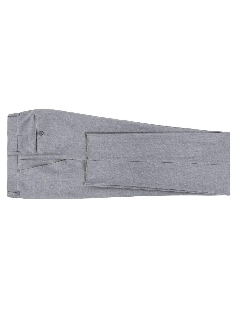 Raphael Men's Washable Flat Front Slim Fit Light Gray Dress Pants