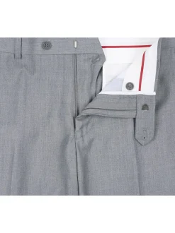 Raphael Men's Washable Flat Front Slim Fit Light Gray Dress Pants