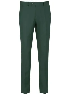 Raphael Men's Washable Flat Front Slim Fit Hunter Green Dress Pants