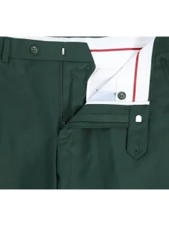 Raphael Men's Washable Flat Front Slim Fit Hunter Green Dress Pants