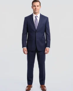 Raphael Slim Fit Solid Cobalt Blue Two Button Wool Suit