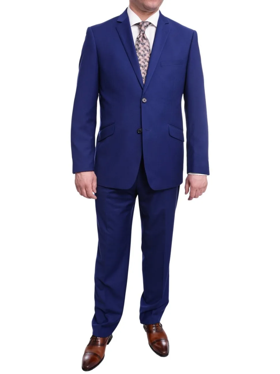 Raphael Slim Fit Solid French Blue Two Button Blazer Sportcoat