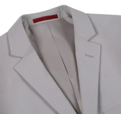 Raphael Solid Beige Notch Lapel Classic Fit Two Button Suit