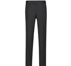 Raphael Solid Black Classic Fit 100% Wool Two Button Notch Lapel Tuxedo Suit