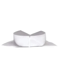 Regular Fit White Textured Wingtip Collar Wrinkle Free Cotton Tuxedo Dress Shirt